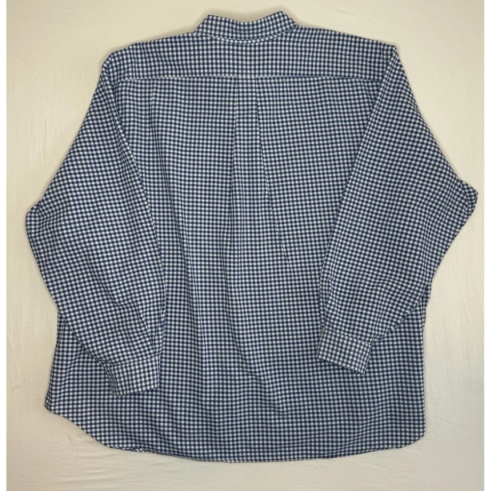 Polo Ralph Lauren Men's 4XB Blue Long Sleeve Button-Up 100% Cotton Flesh Pony